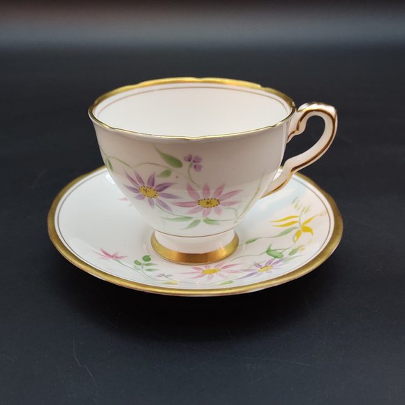 Royal Stafford Floral Tea Cup & Saucer - Picture 3 of 11